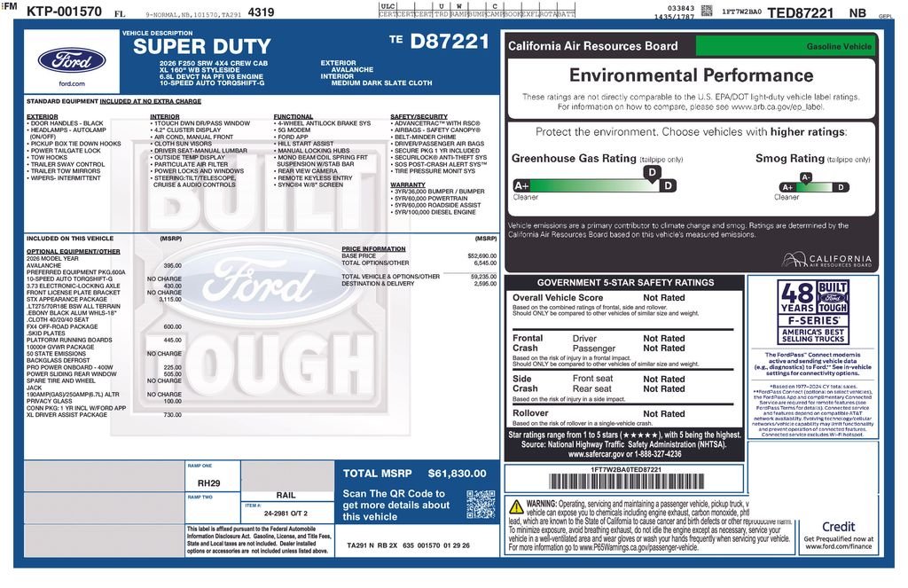 ford f-250 super duty 2026 1FT7W2BA0TED87221 image ford f-250 super duty 2026 1FT7W2BA0TED87221 image